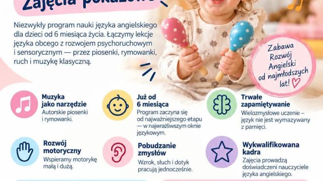 Musical BABIES - zajęcia pokazowe 1-3 latki